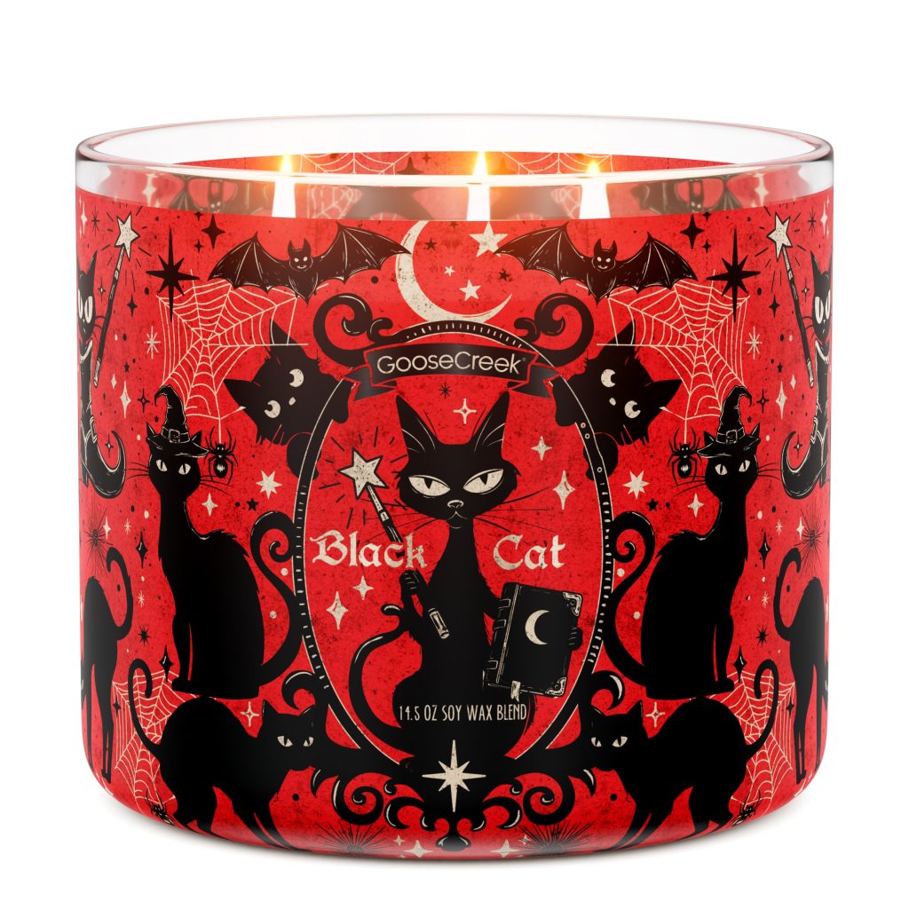 Black Cat 3-Wick Candle
